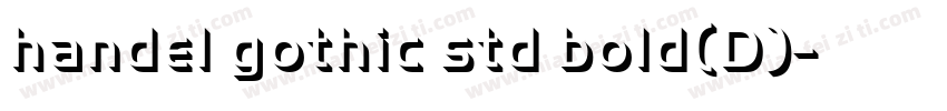 handel gothic std bold(D)字体转换